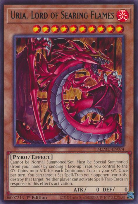 Uria, Lord of Searing Flames [MZMU-EN074] Rare Yu-Gi-Oh!