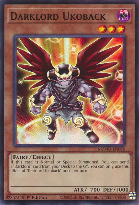 Darklord Ukoback [MZMU-EN076] Super Rare Yu-Gi-Oh!