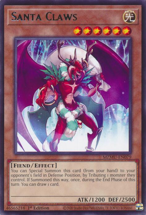 Santa Claws [MZMU-EN079] Rare Yu-Gi-Oh!