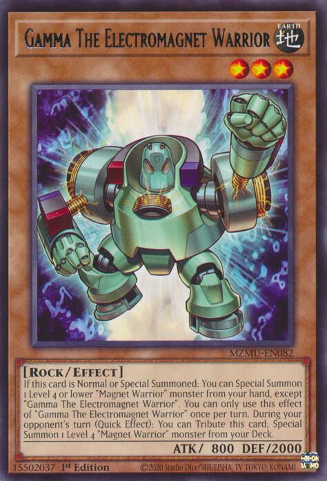 Gamma The Electromagnet Warrior [MZMU-EN082] Rare Yu-Gi-Oh!