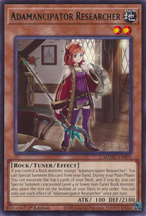 Adamancipator Researcher [MZMU-EN092] Rare Yu-Gi-Oh!