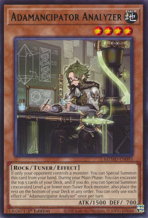 Adamancipator Analyzer [MZMU-EN093] Rare Yu-Gi-Oh!