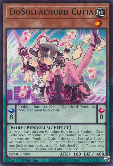 DoSolfachord Cutia [MZMU-EN095] Rare Yu-Gi-Oh!