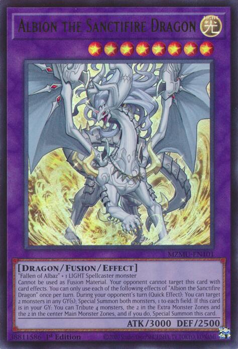 Albion the Sanctifire Dragon [MZMU-EN101] Ultra Rare Yu-Gi-Oh!