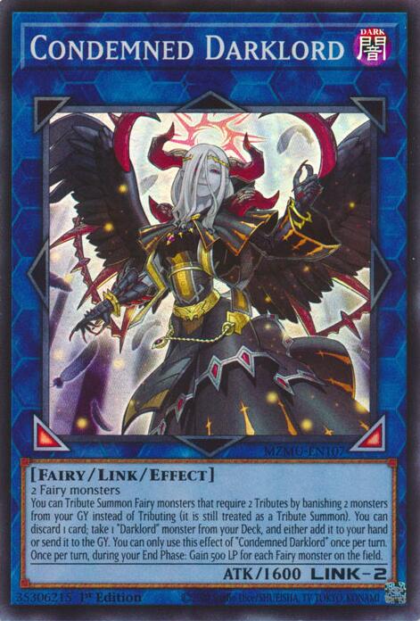 Condemned Darklord [MZMU-EN107] Super Rare Yu-Gi-Oh!