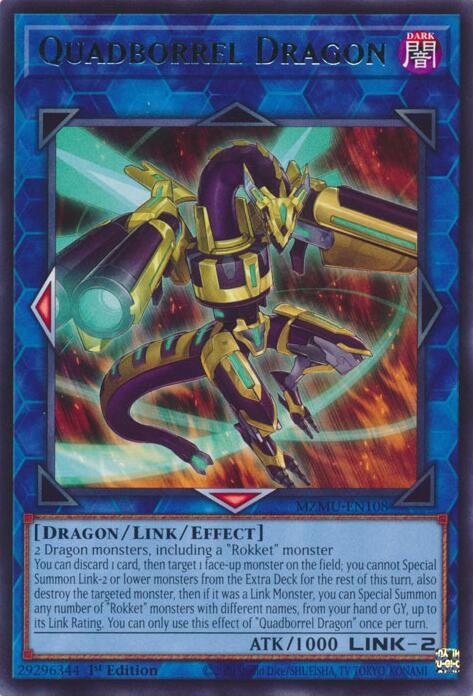 Quadborrel Dragon [MZMU-EN108] Rare Yu-Gi-Oh!