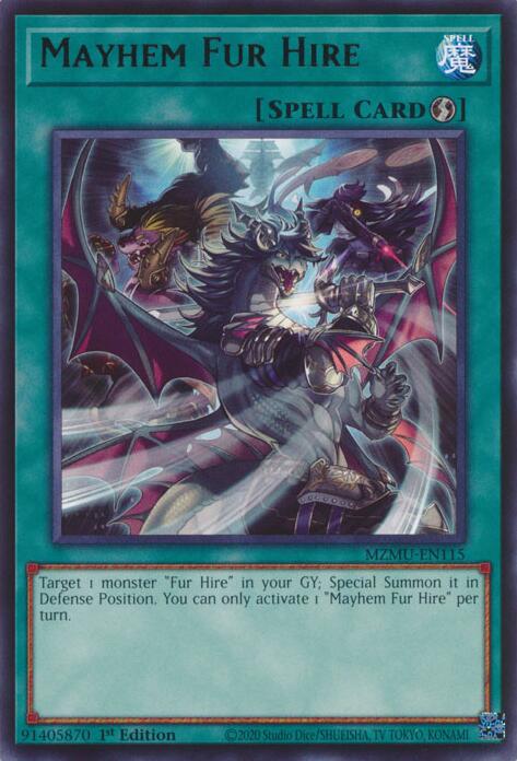 Mayhem Fur Hire [MZMU-EN115] Rare Yu-Gi-Oh!