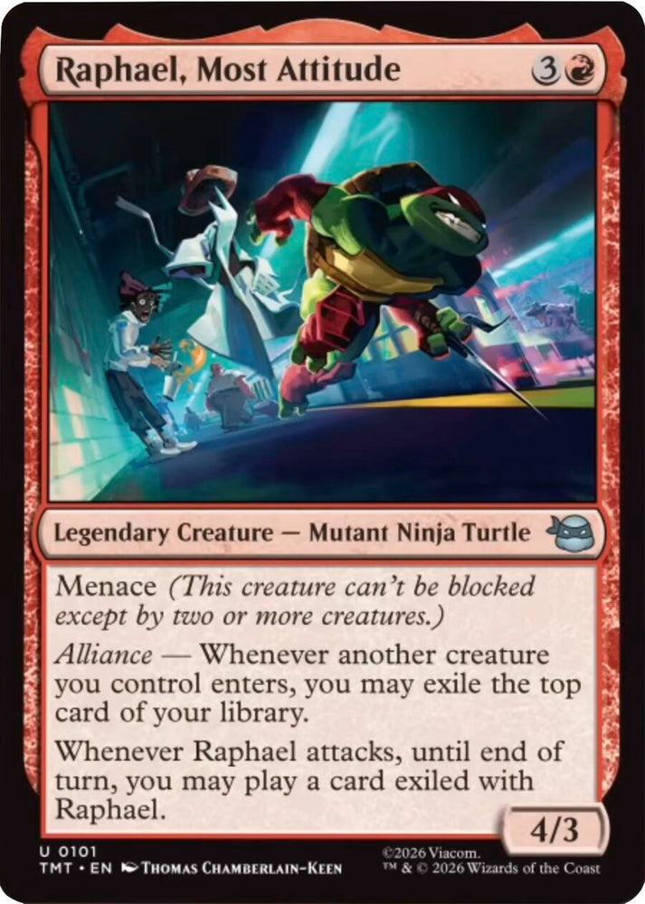 Raphael, Most Attitude [Teenage Mutant Ninja Turtles] Magic: The Gathering
