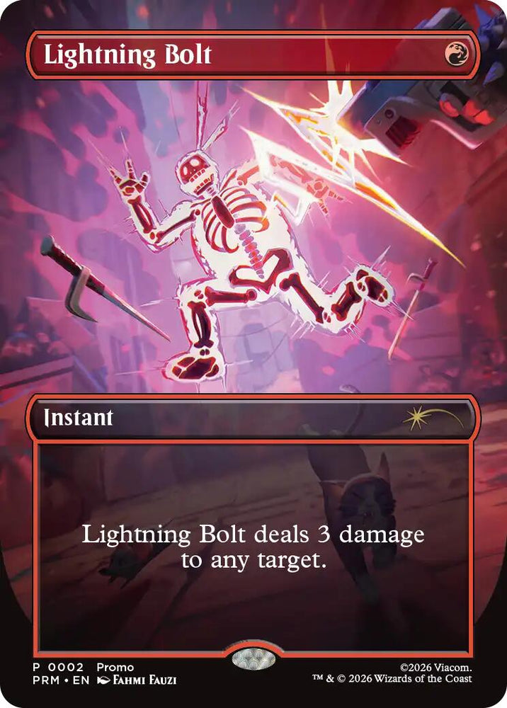 Lightning Bolt (Borderless) [Wizards Play Network 2026] Magic: The Gathering