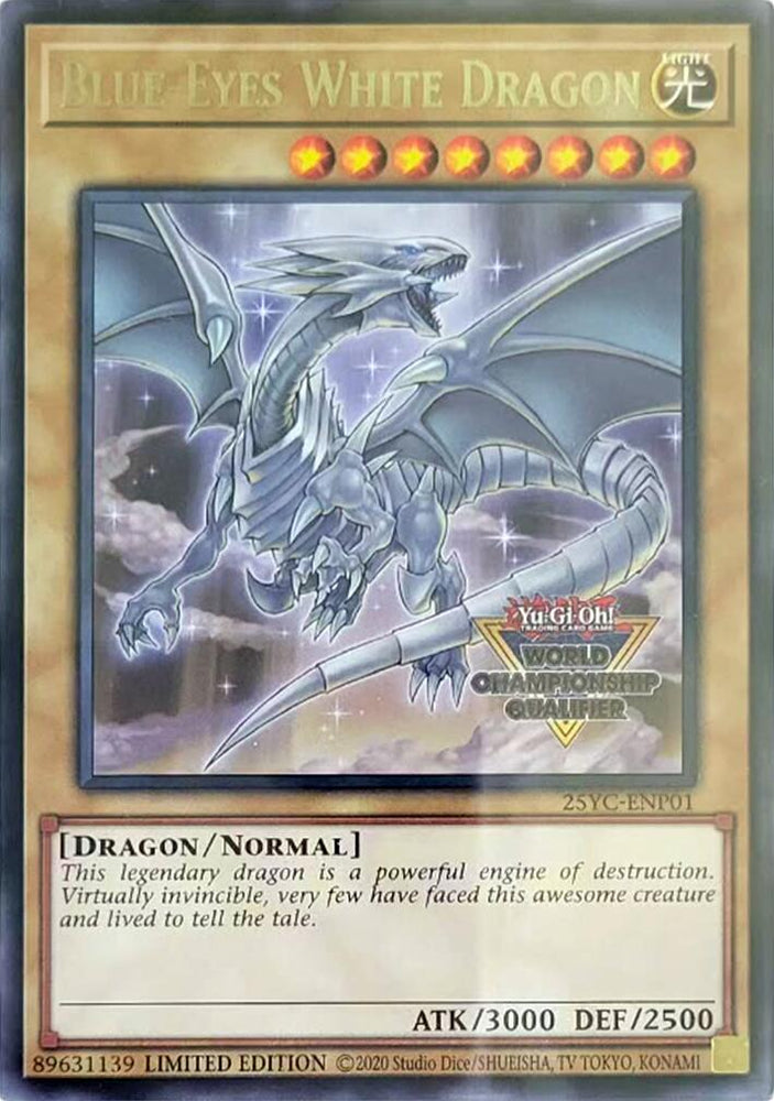 Blue-Eyes White Dragon (World Championship Qualifier) [25YC-ENP01] Rare Yu-Gi-Oh!