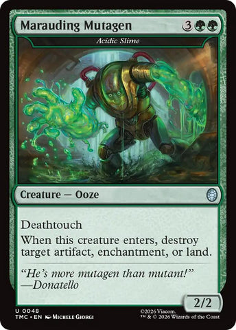 Marauding Mutagen - Acidic Slime [Teenage Mutant Ninja Turtles Commander] Magic: The Gathering