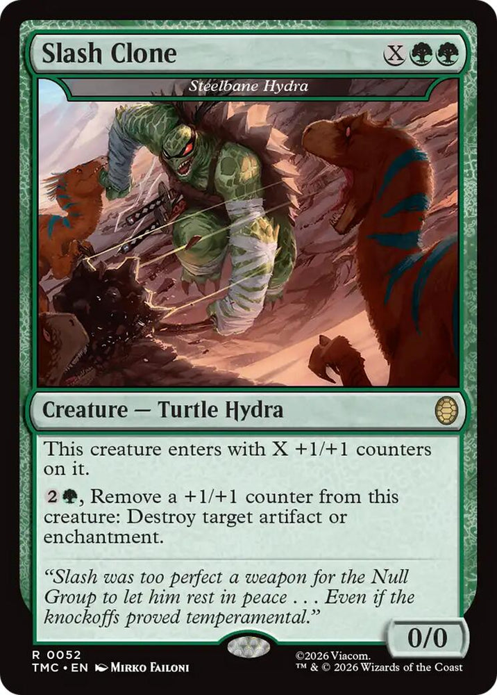 Slash Clone - Steelbane Hydra [Teenage Mutant Ninja Turtles Commander] Magic: The Gathering