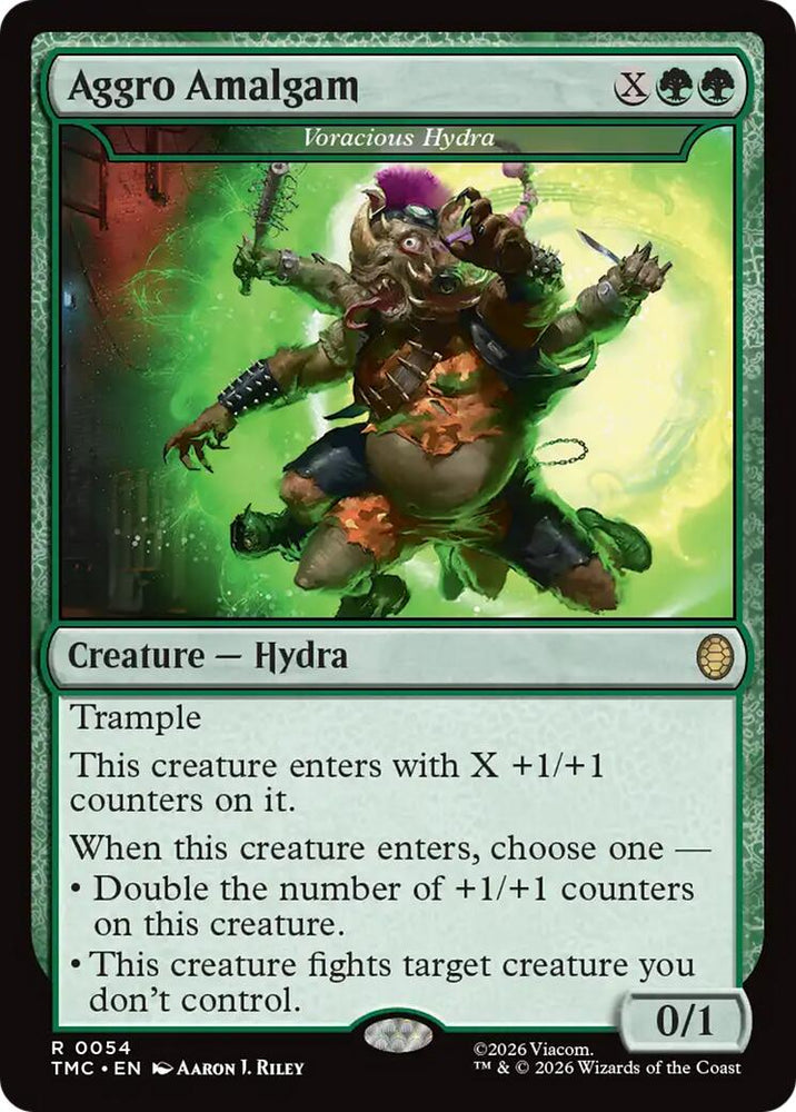 Aggro Amalgam - Voracious Hydra [Teenage Mutant Ninja Turtles Commander] Magic: The Gathering