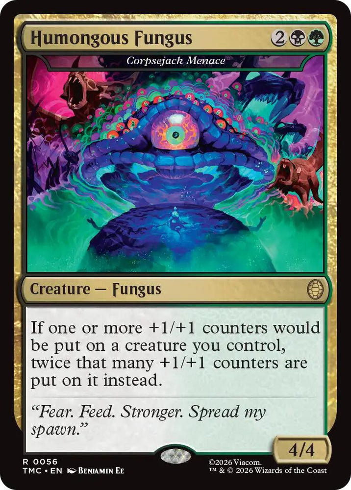 Humongous Fungus - Corpsejack Menace [Teenage Mutant Ninja Turtles Commander] Magic: The Gathering