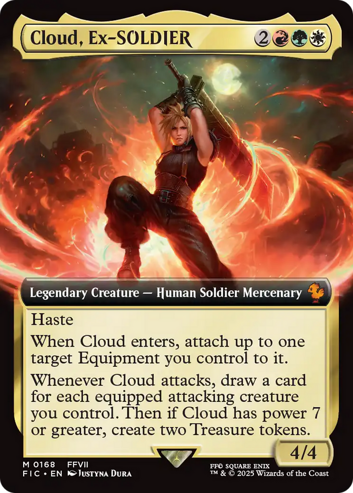 Cloud, Ex-SOLDIER (Extended Art) [FINAL FANTASY Commander] Magic: The Gathering
