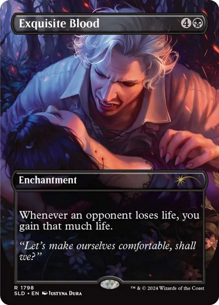 Exquisite Blood (Rainbow Foil) [Secret Lair Drop Series] Magic: The Gathering