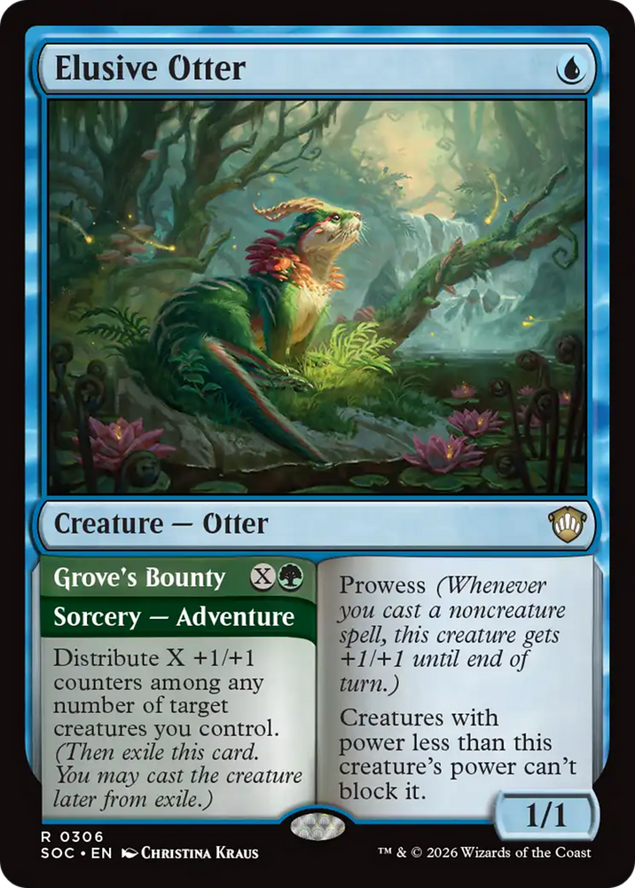 Elusive Otter [Secrets of Strixhaven Commander] Magic: The Gathering