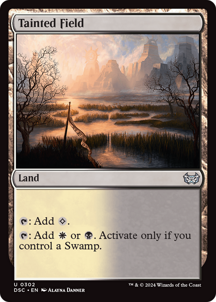 Tainted Field [Duskmourn: House of Horror Commander] Magic: The Gathering