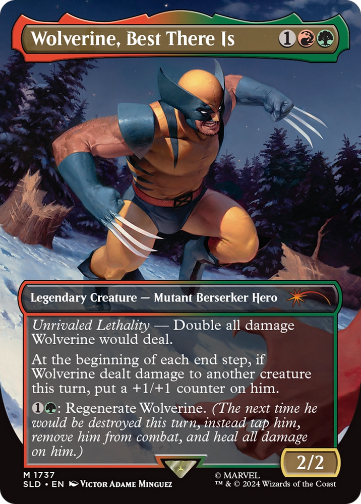 Wolverine, Best There Is (Rainbow Foil) [Secret Lair Drop Series] Magic: The Gathering