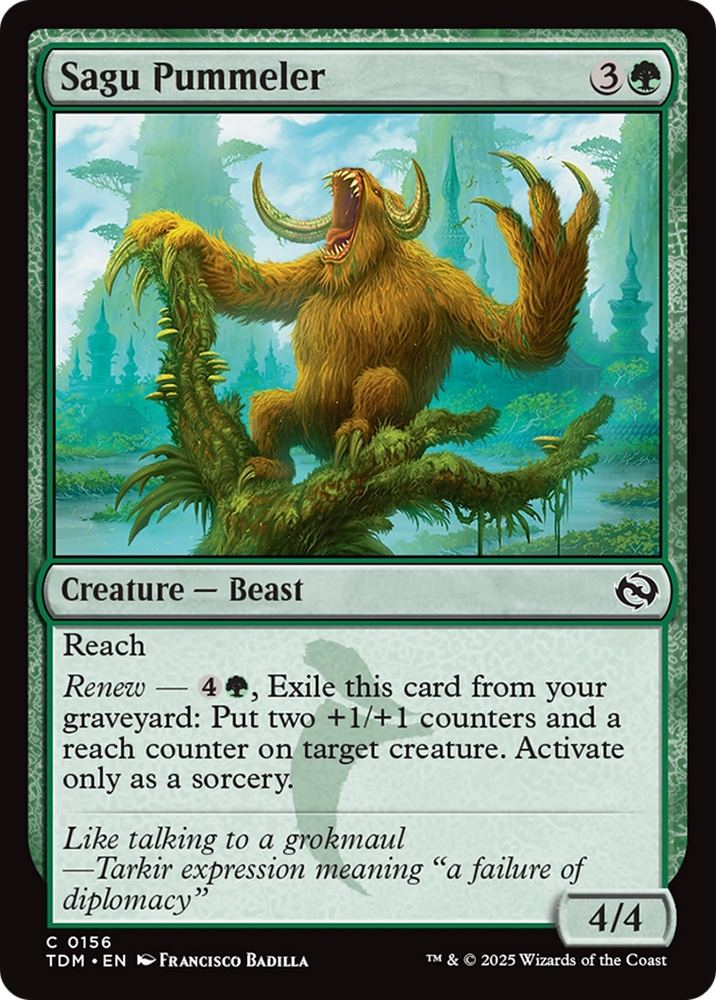 Sagu Pummeler [Tarkir: Dragonstorm] Magic: The Gathering