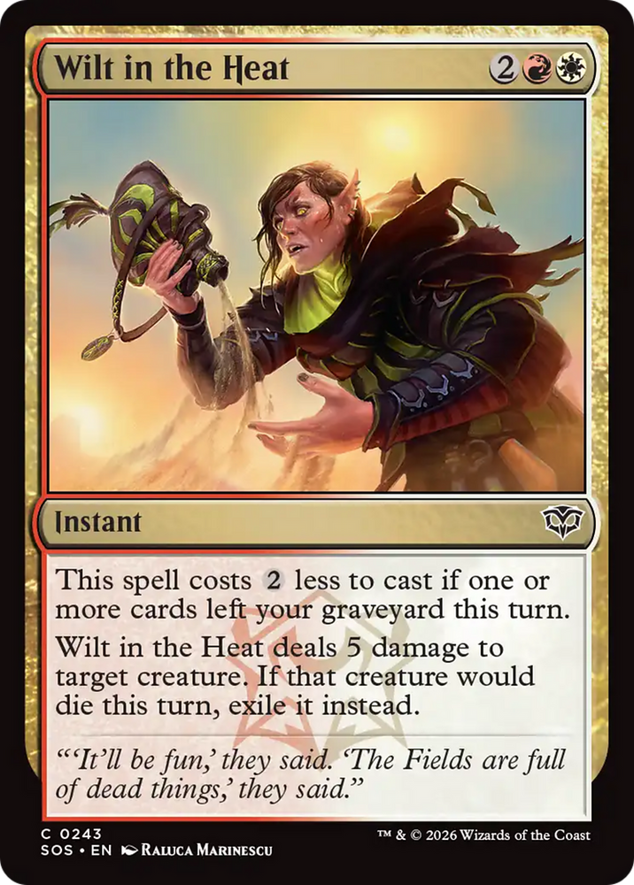Wilt in the Heat [Secrets of Strixhaven] Magic: The Gathering