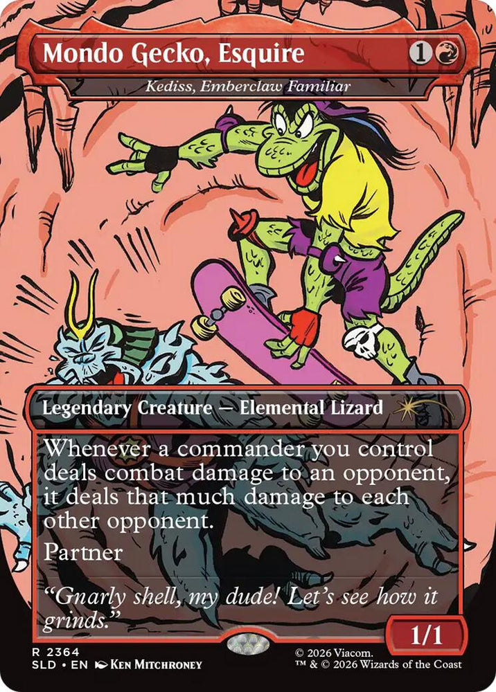 Mondo Gecko, Esquire - Kediss, Emberclaw Familiar [Secret Lair Drop Series] Magic: The Gathering