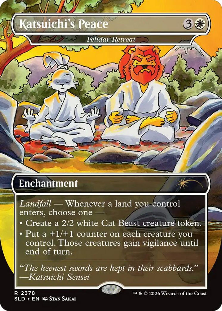 Katsuichi's Peace - Felidar Retreat [Secret Lair Drop Series] Magic: The Gathering