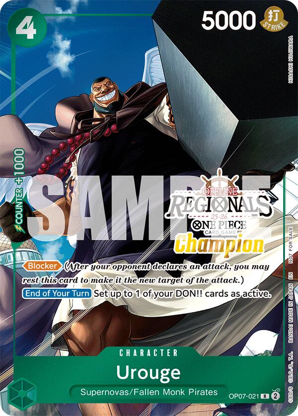 Urouge (Offline Regional Champion Card Set 2025 Vol.1) [One Piece Promotion Cards] Bandai