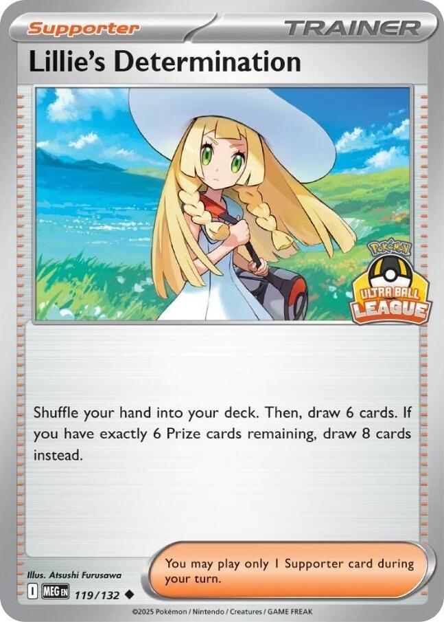 Lillie's Determination (119/132) (Ultra Ball League) [League & Championship Cards] Pokémon
