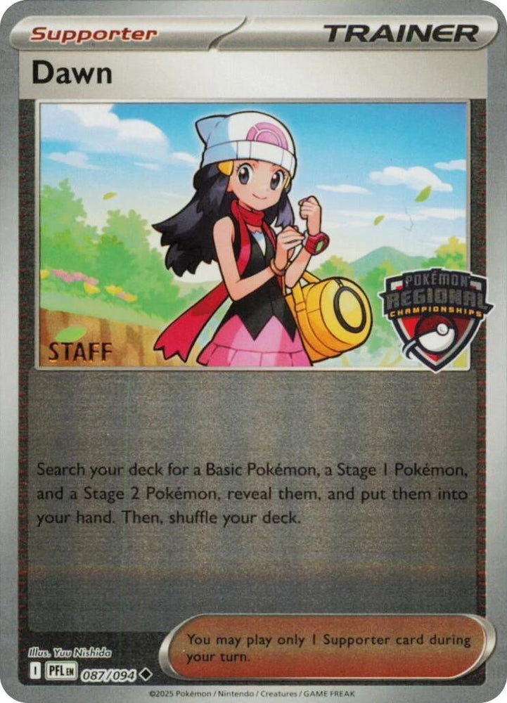 Dawn (087/094) (Regional Championship) [Staff] [League & Championship Cards] Pokémon