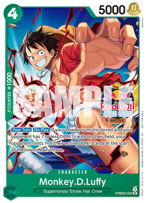 Monkey.D.Luffy (Red Bull Double Don!!) [One Piece Promotion Cards] Bandai