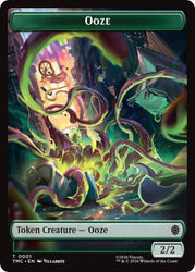 Ooze // Clue Double-Sided Token [Teenage Mutant Ninja Turtles Commander Tokens] Magic: The Gathering