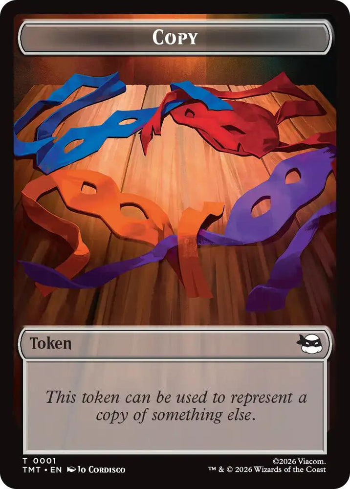 Ooze // Copy Double-Sided Token [Teenage Mutant Ninja Turtles Commander Tokens] Magic: The Gathering