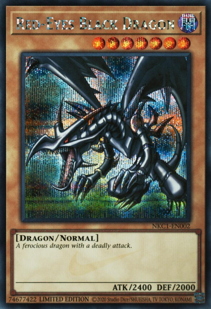 Red-Eyes Black Dragon (Nike Collaboration) [NKC1-EN002] Prismatic Secret Rare Yu-Gi-Oh!