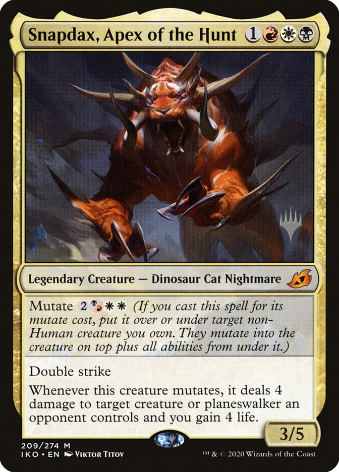 Snapdax, Apex of the Hunt (Promo Pack) [Ikoria: Lair of Behemoths Promos] Magic: The Gathering
