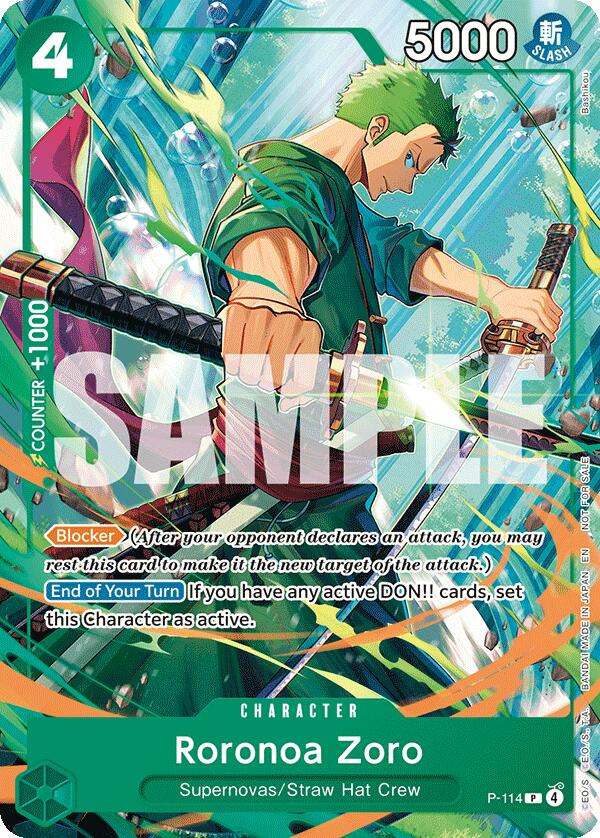 Roronoa Zoro (P-114) [One Piece Promotion Cards] Bandai
