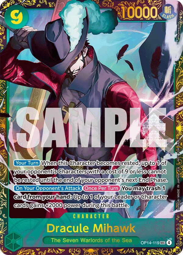 Dracule Mihawk - (CS 26-27 Regionals Season 1) [One Piece Promotion Cards] Bandai