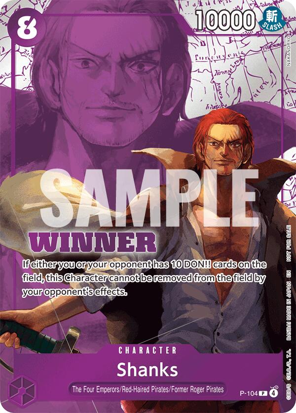 Shanks (Winner Pack 2026 Vol. 2) [One Piece Promotion Cards] Bandai