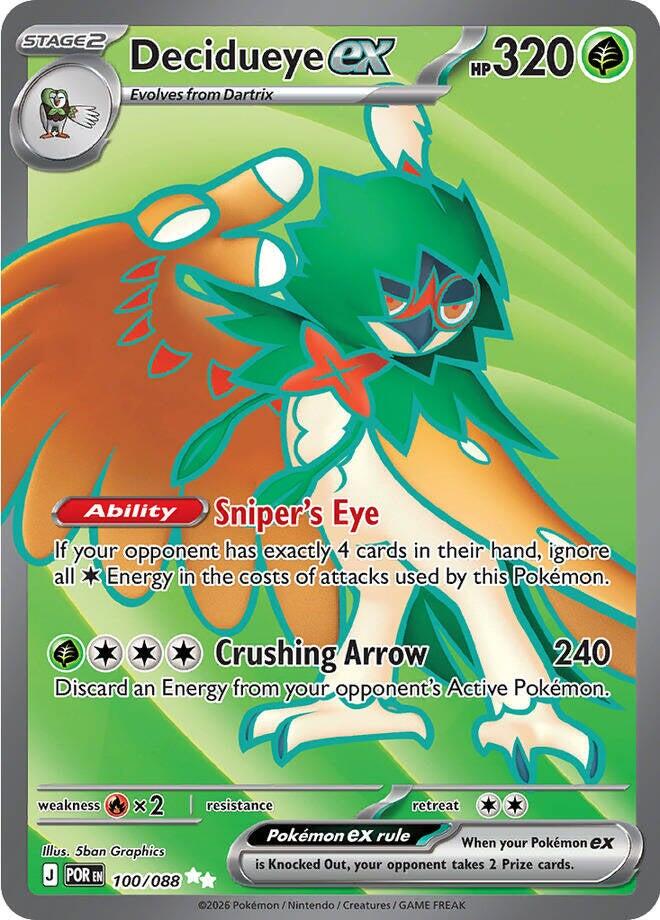 Decidueye ex (100/088) [Mega Evolution: Perfect Order] Pokémon