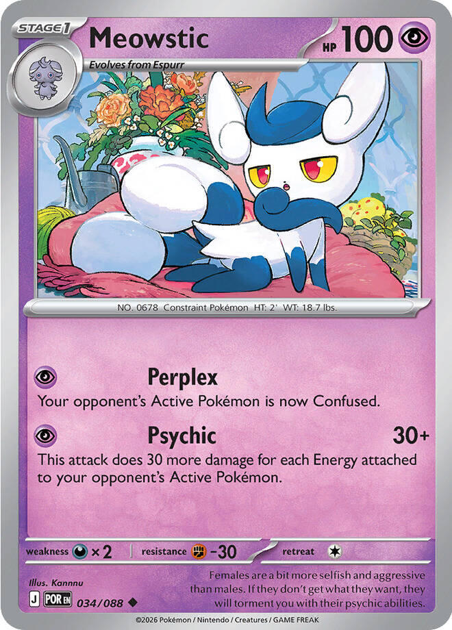 Meowstic (034/088) [Mega Evolution: Perfect Order] Pokémon