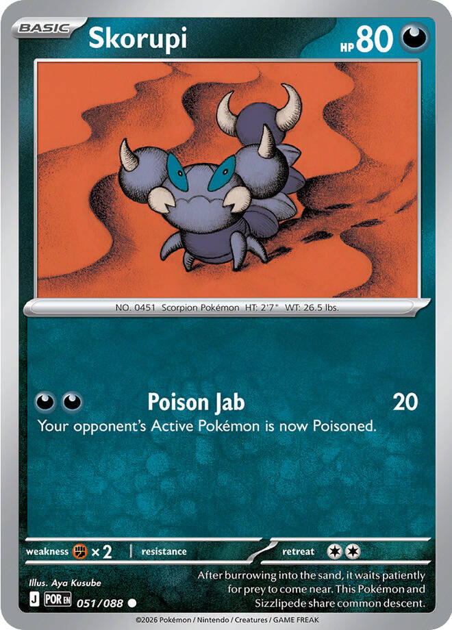 Skorupi (051/088) [Mega Evolution: Perfect Order] Pokémon