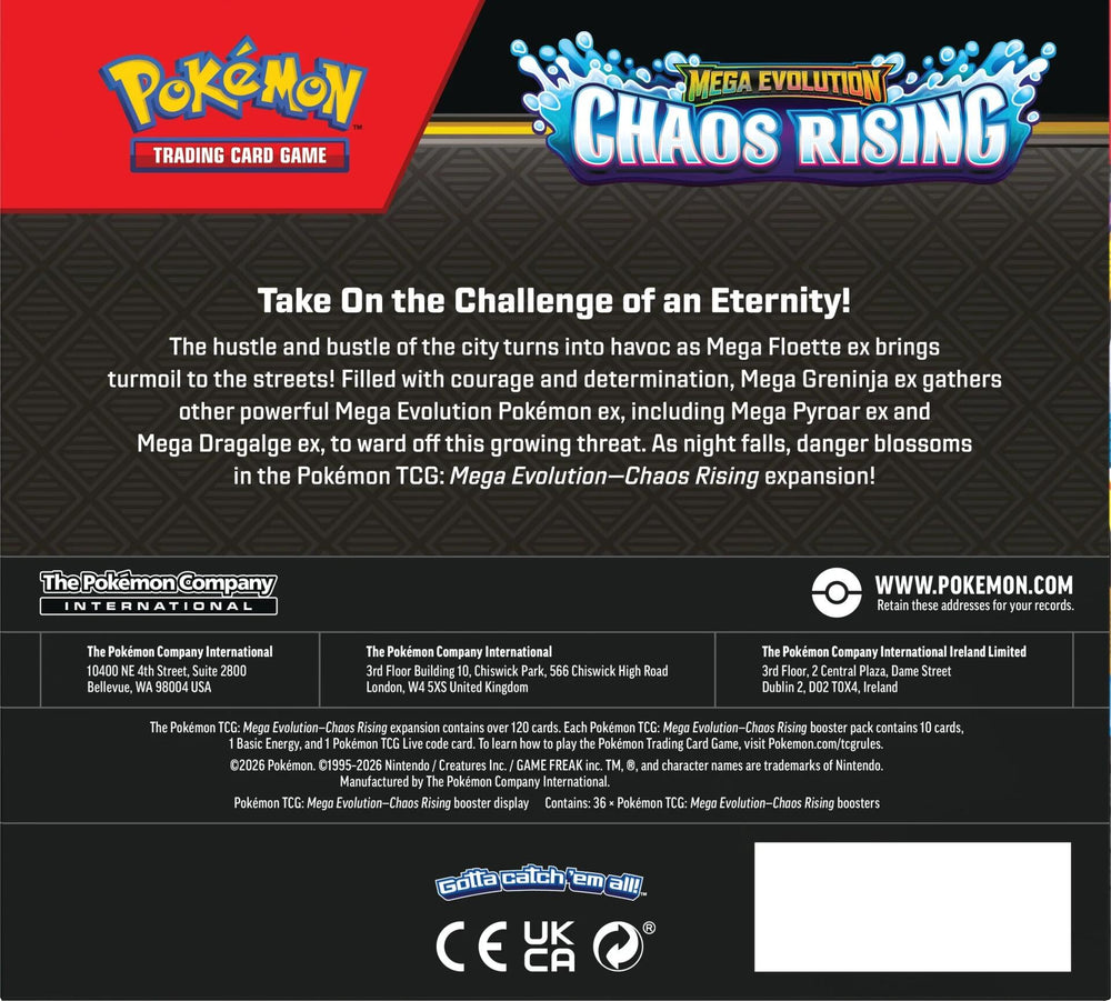 Chaos Rising Booster Box Pokémon