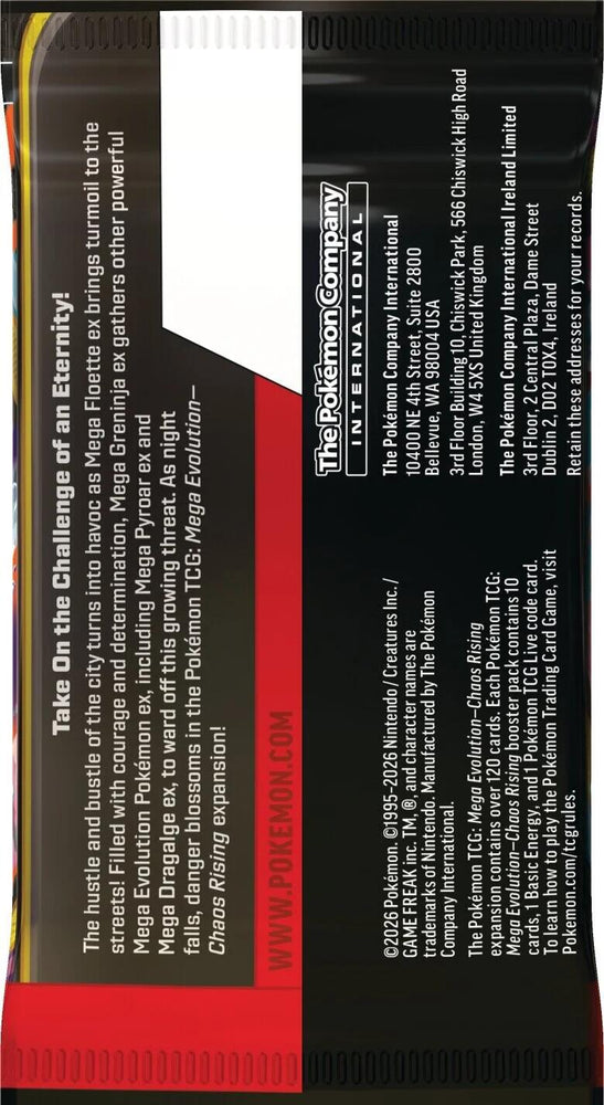 Chaos Rising Booster Pack Pokémon