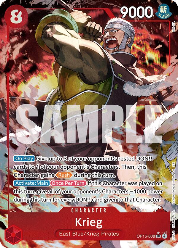 Krieg (Alternate Art) [Adventure on Kami's Island] Bandai