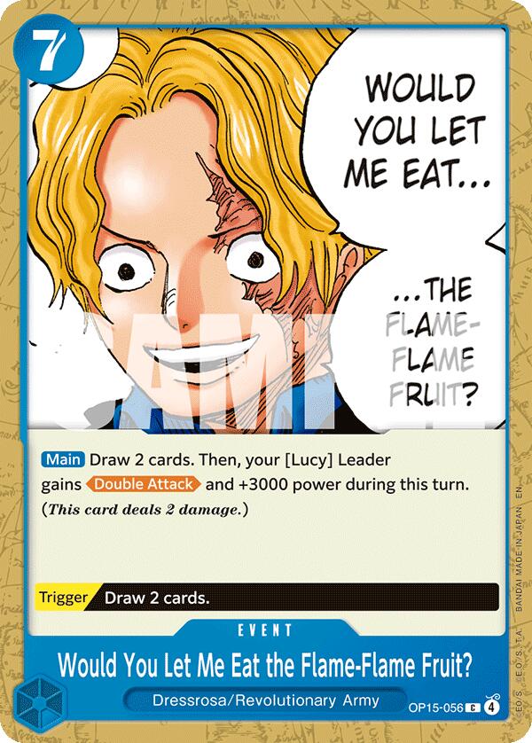 Would You Let Me Eat the Flame-Flame Fruit? [Adventure on Kami's Island] Bandai
