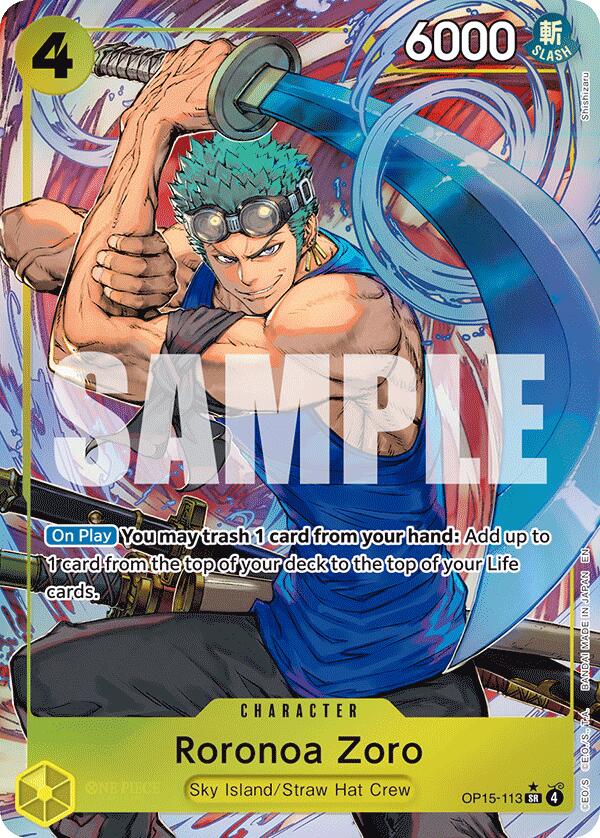 Roronoa Zoro (Alternate Art) [Adventure on Kami's Island] Bandai