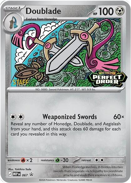 Doublade (067) [Staff] [Mega Evolution Promo] Pokémon