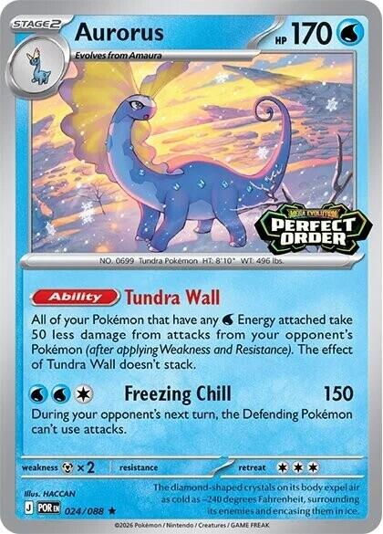 Aurorus (024/088) (Perfect Order Stamped) [Miscellaneous Cards] Pokémon