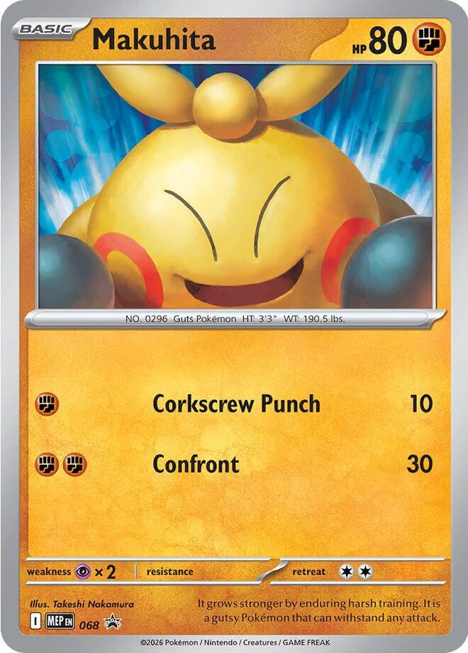 Makuhita (068) (Cosmos Holo) [Mega Evolution Promo] Pokémon