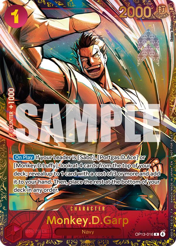 Monkey.D.Garp (Treasure Cup March 2026) [One Piece Promotion Cards] Bandai